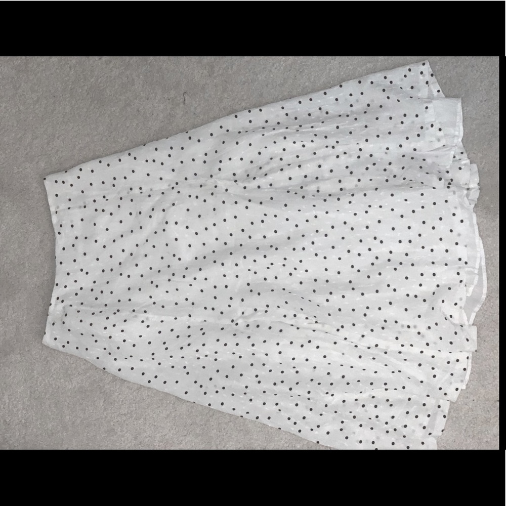 H&M polka dot midi skirt